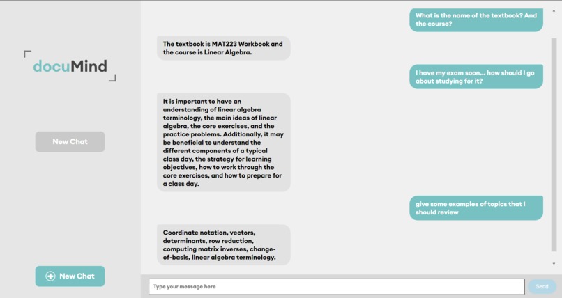 docuMind – screenshot 2