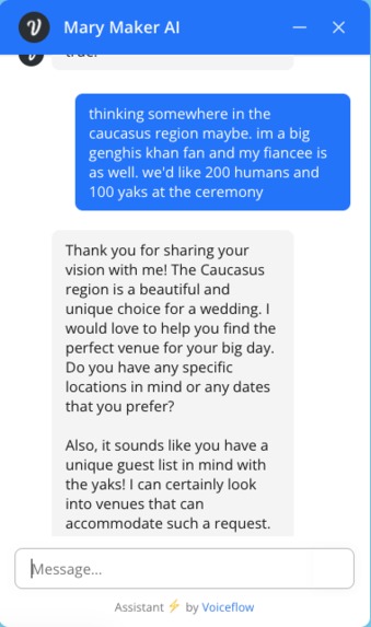 Mary Maker: AI Wedding Planner – screenshot 2