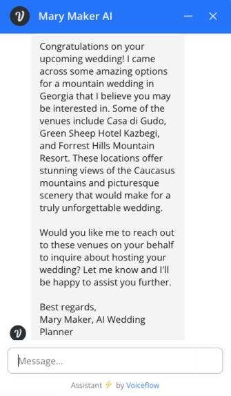 Mary Maker: AI Wedding Planner – screenshot 3