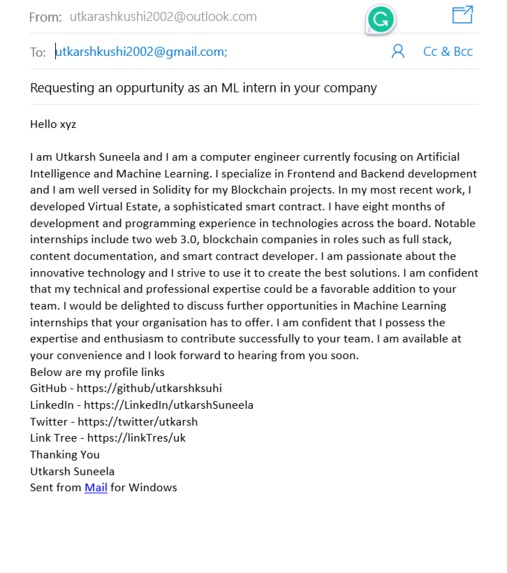 Cold Mail generator – screenshot 3