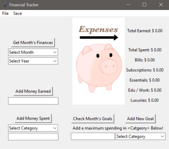 Financial Tracker – screenshot 1