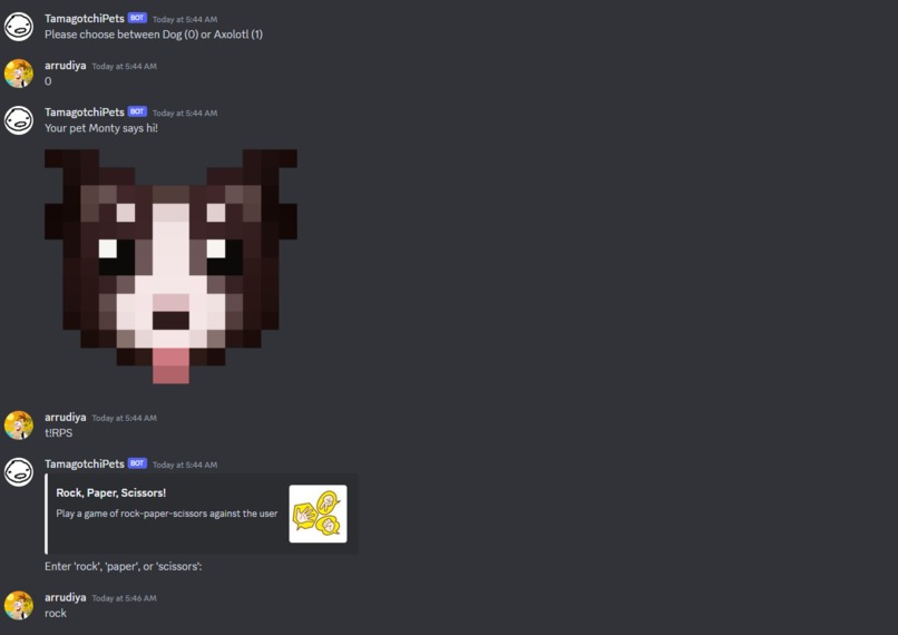 TamoBotChi Bot – screenshot 1