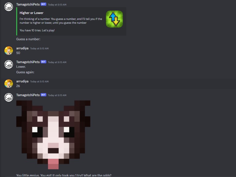 TamoBotChi Bot – screenshot 2