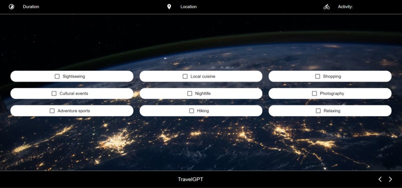 TravelGPT – screenshot 2