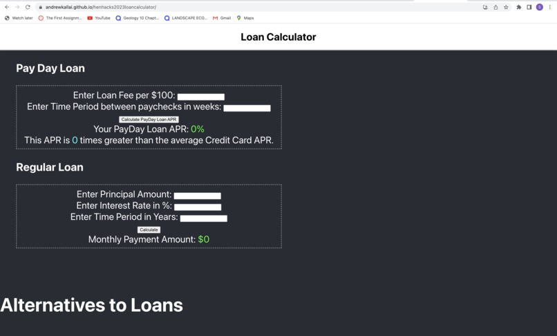 Student Loan Calculator – screenshot 1
