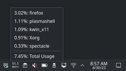 wattmeter – screenshot 1