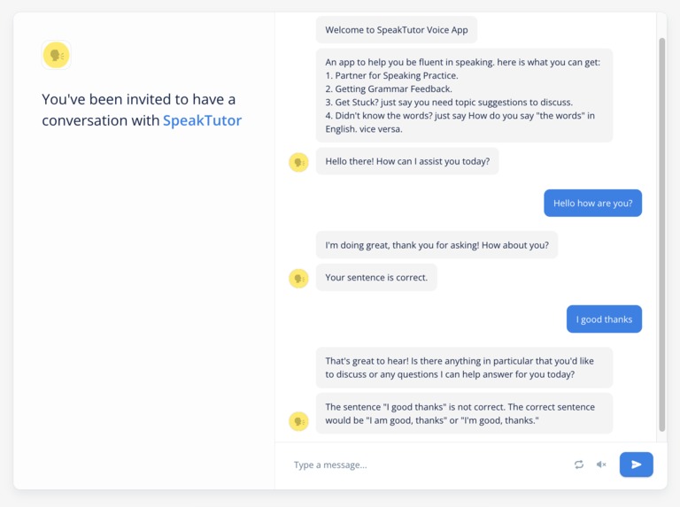 SpeakTutor – screenshot 1