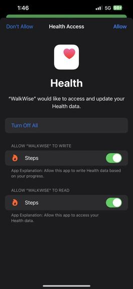 WalkWise – screenshot 2