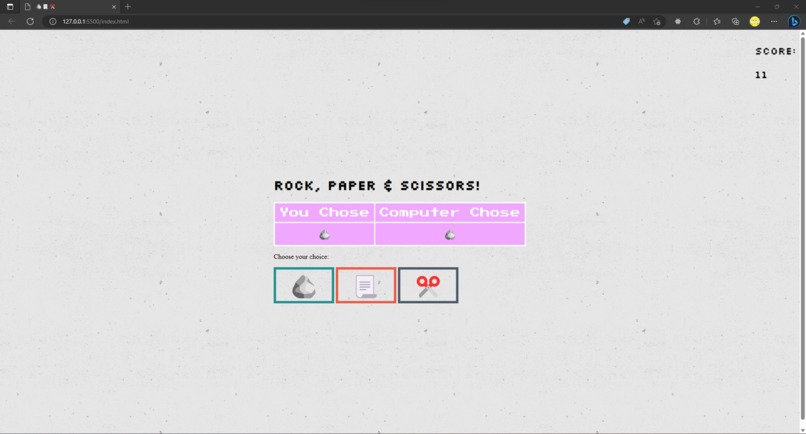 Stone paper scissors – screenshot 1