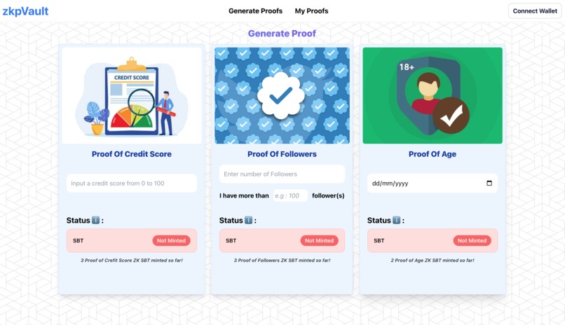 zkpVault – screenshot 1