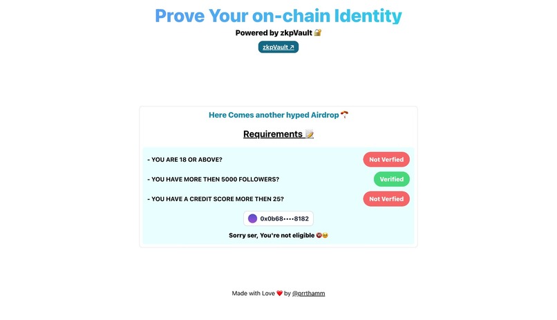 zkpVault – screenshot 4