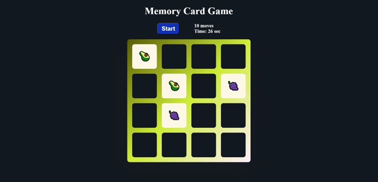 Memory Card Game – screenshot 2