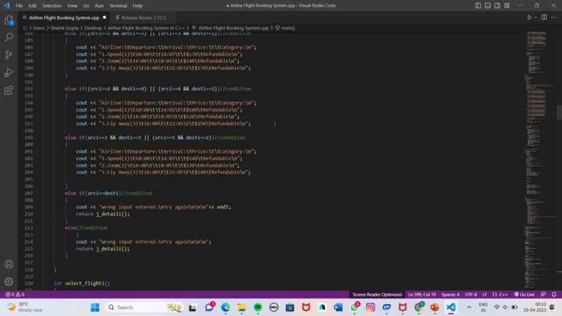 airplane ticket reservation system – screenshot 18