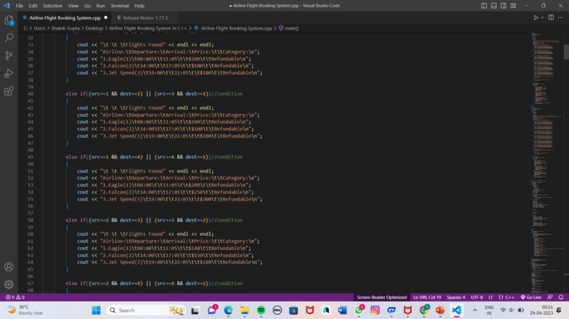 airplane ticket reservation system – screenshot 19