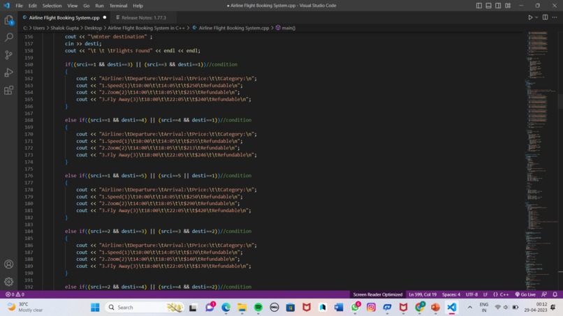 airplane ticket reservation system – screenshot 20