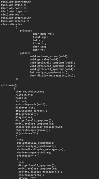 Diabetes Detection – screenshot 1