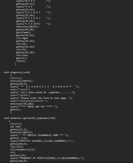Diabetes Detection – screenshot 3