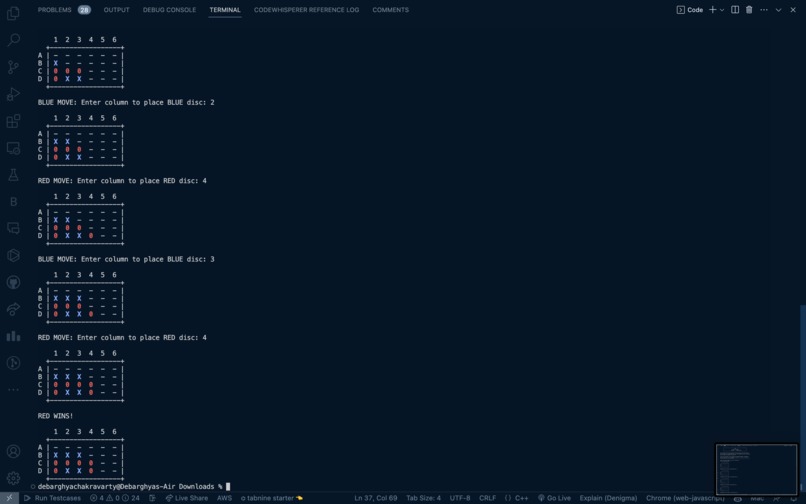 connectFour – screenshot 2
