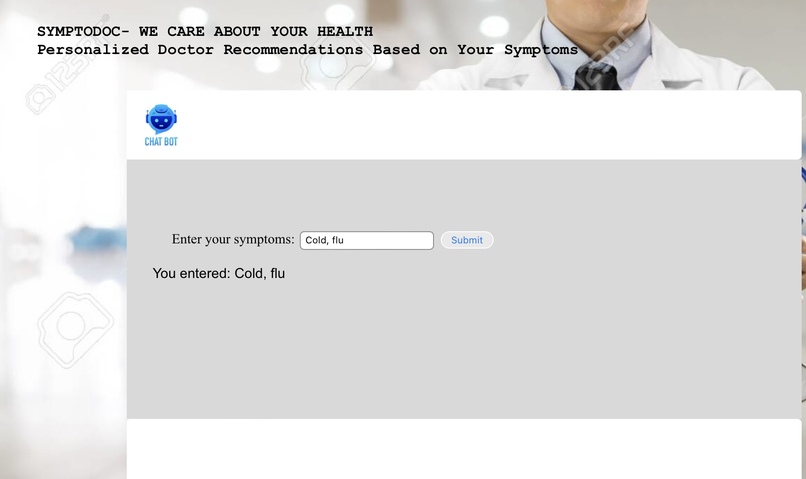 SymptoDoc – screenshot 2