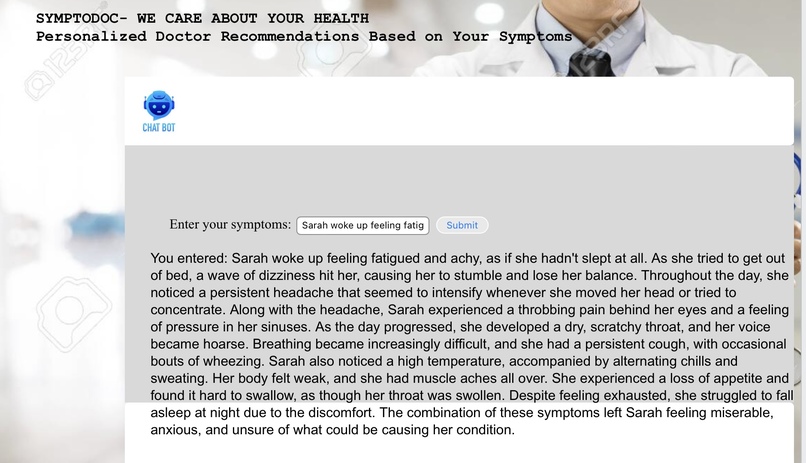 SymptoDoc – screenshot 3