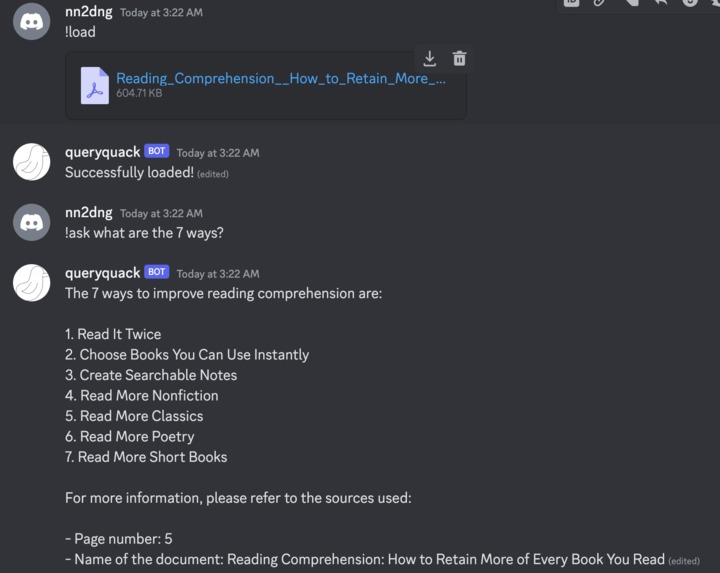 QueryQuack – screenshot 2