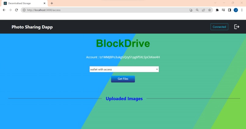 Photo Sharing DApp – screenshot 4