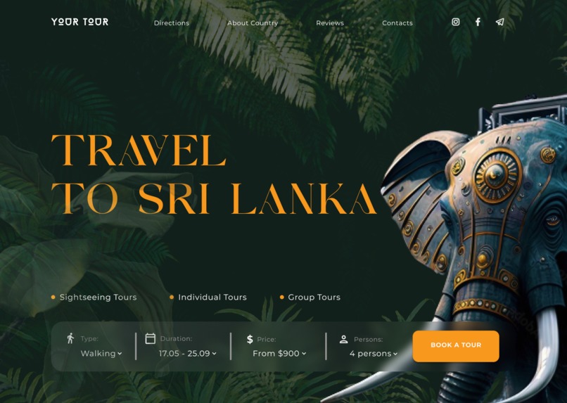 Your Tour- Travel Agency Landing Page – screenshot 1