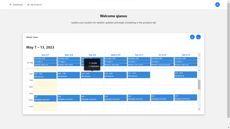 careCal – screenshot 1