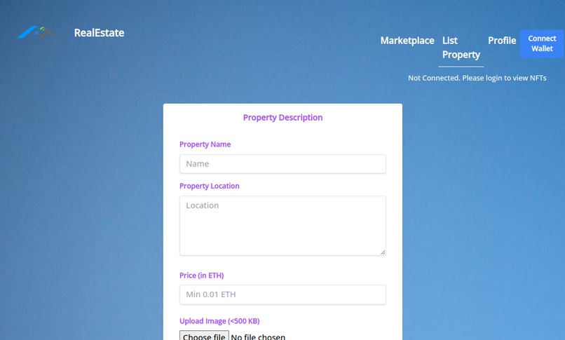 Tokenization of Real Estate – screenshot 3
