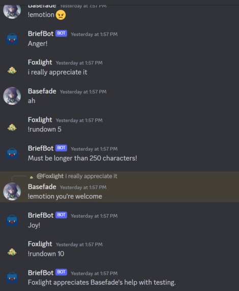 BriefBot – screenshot 3