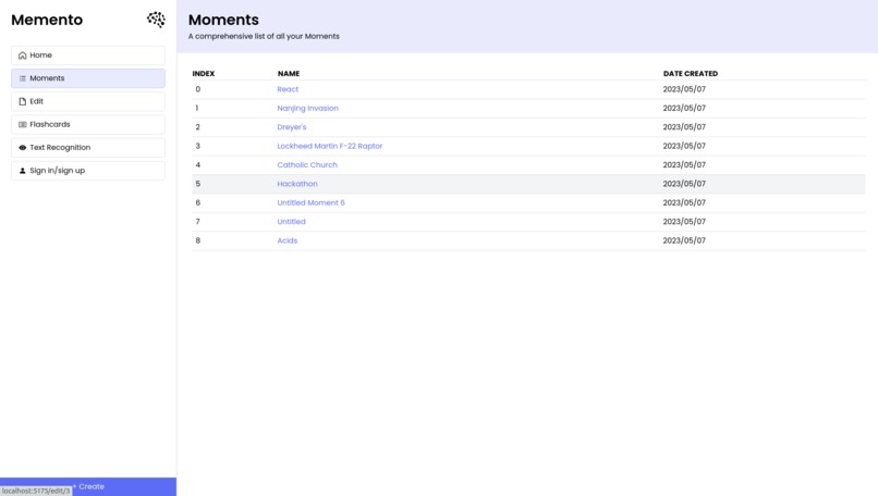 Memento – screenshot 2