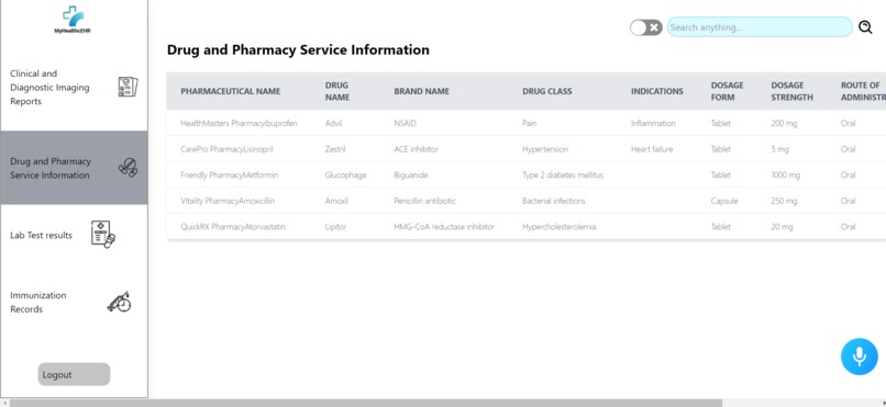 MyHealthcEHR – screenshot 1