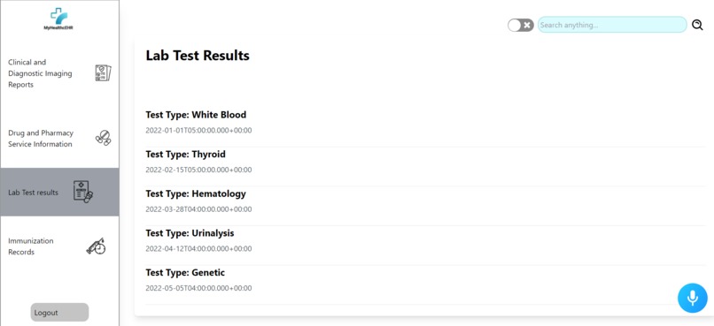 MyHealthcEHR – screenshot 3