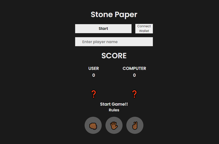Stone paper scissor devpost