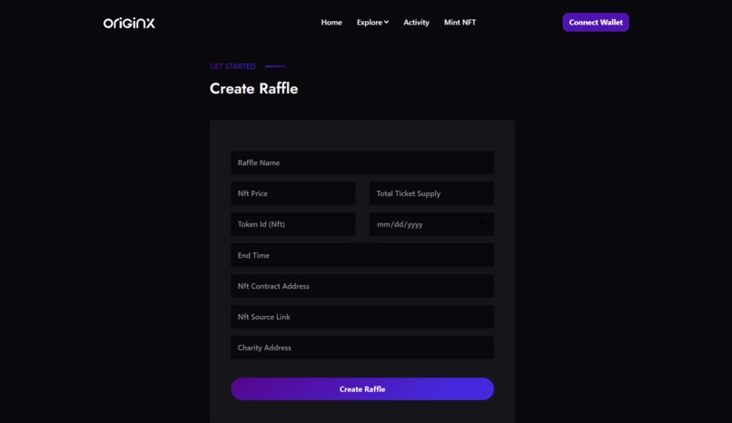 originX - NFT Raffle – screenshot 3