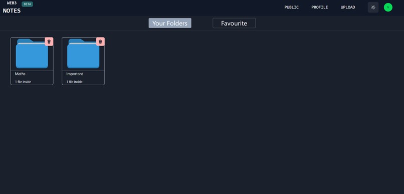 web3-notes – screenshot 1