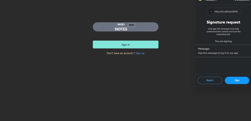 web3-notes – screenshot 2