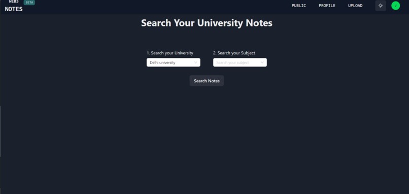 web3-notes – screenshot 3