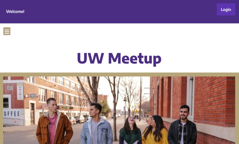 UW Meetup – screenshot 1