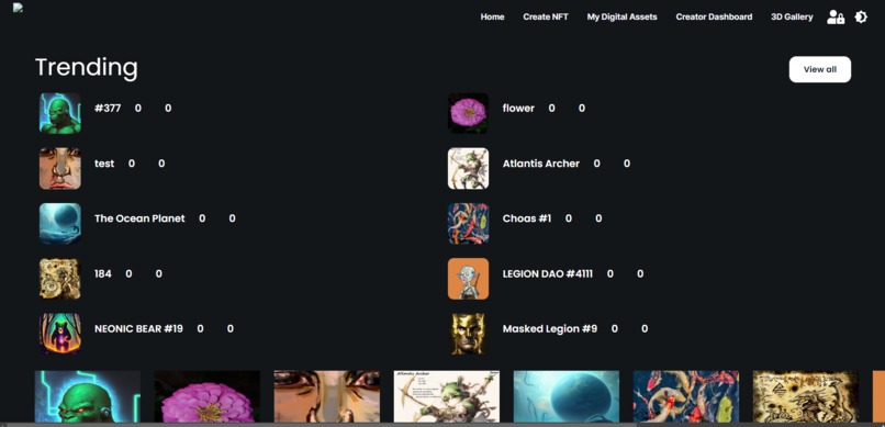 MicDrop NFT marketplace & 3D Gallery – screenshot 1