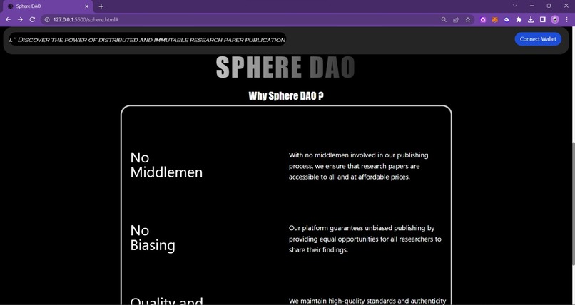 Sphere DAO – screenshot 2