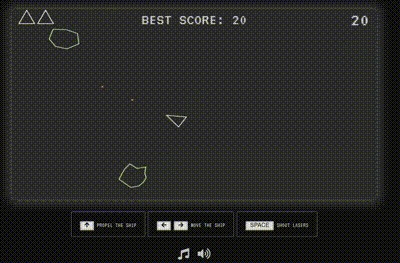 Asteroids-Game – screenshot 2