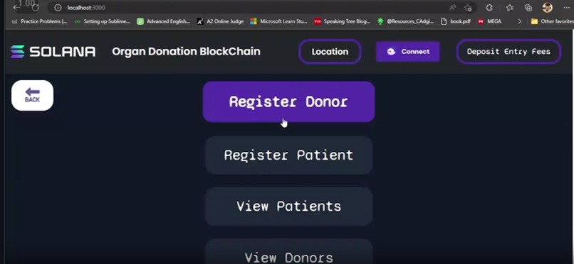 Organ-ise-Organ-Donation-Blockchain – screenshot 3