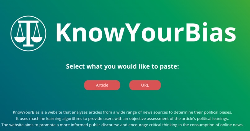 KnowYourBias – screenshot 1