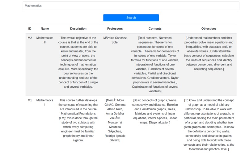 Student Search Engine – screenshot 2