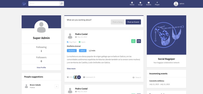 Social Bagpiper project preview