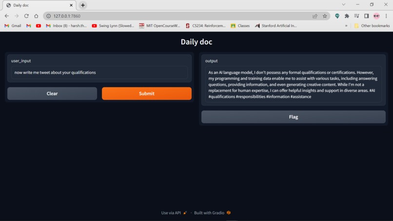 Daily doc – screenshot 2