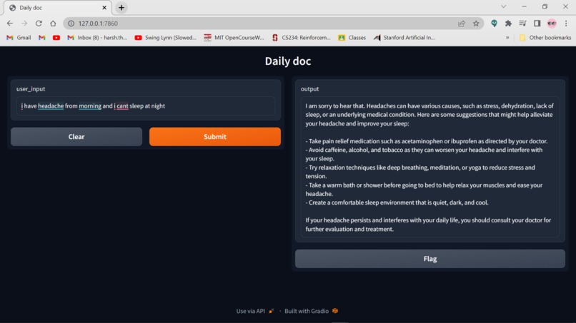 Daily doc – screenshot 1