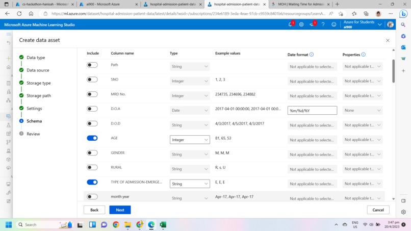 Predict hospital average waiting time - PaloIT Statement 1 – screenshot 1