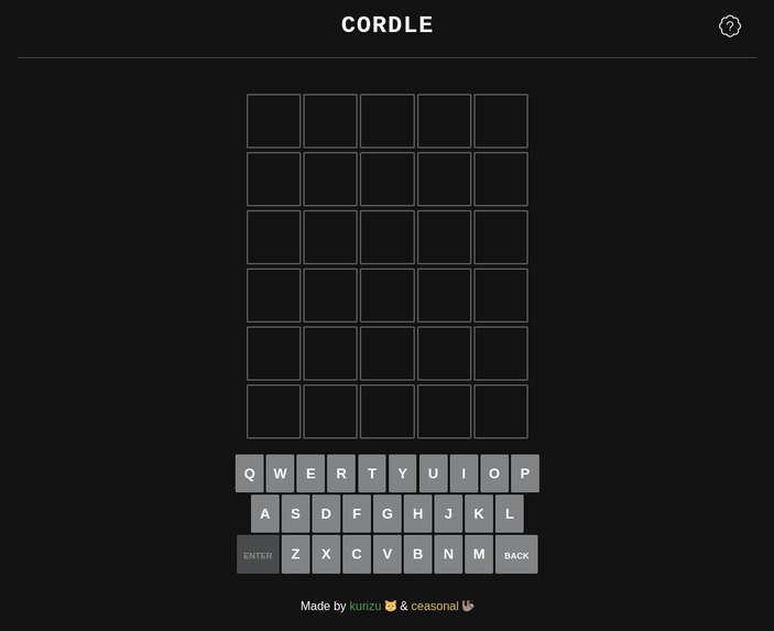 Cordle – screenshot 1